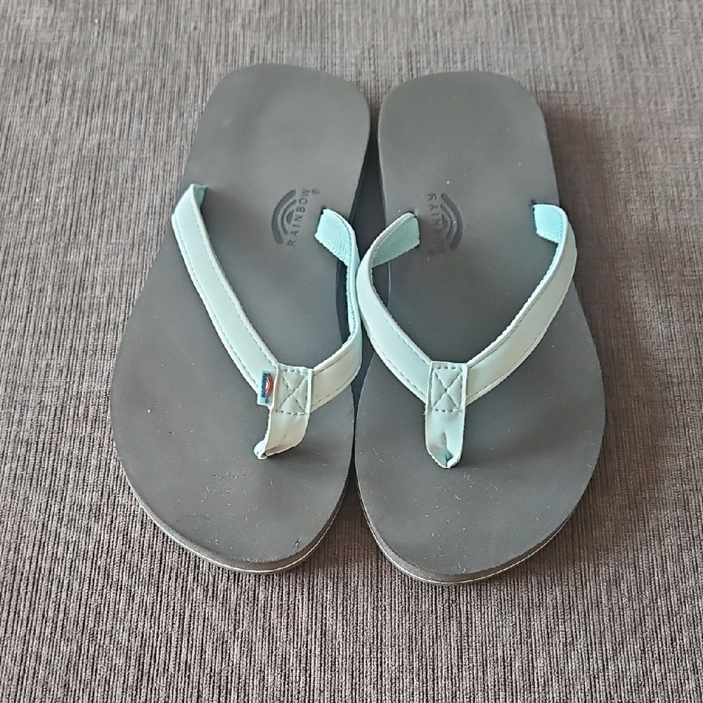 Rainbow Girl Flip Flops Size 4-5